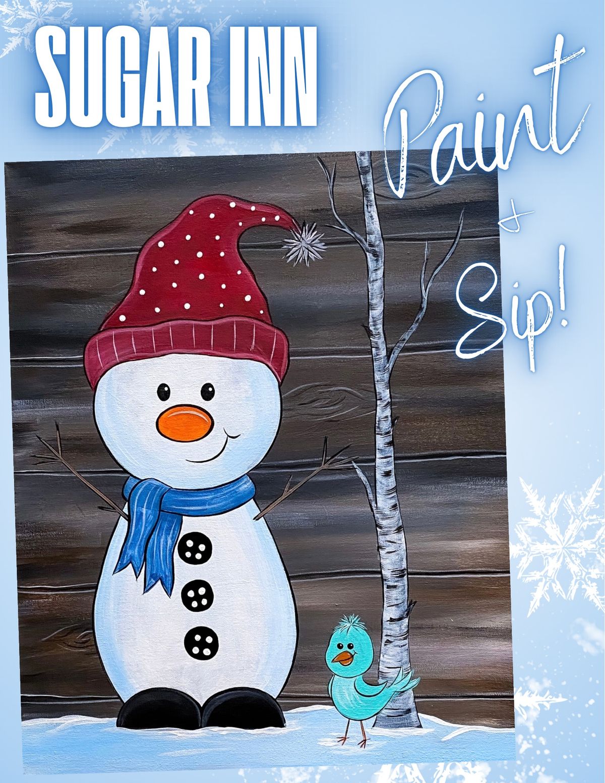 Winter Paint & Sip at The Sugar Inn! 