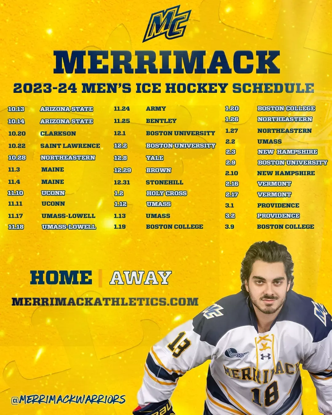 Providence Friars at Merrimack Warriors Mens Hockey