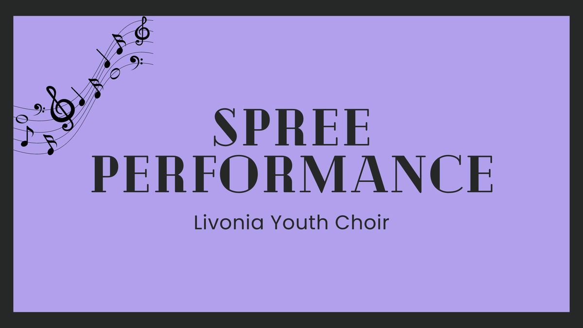 Livonia Youth Choir performs at the Livonia Spree