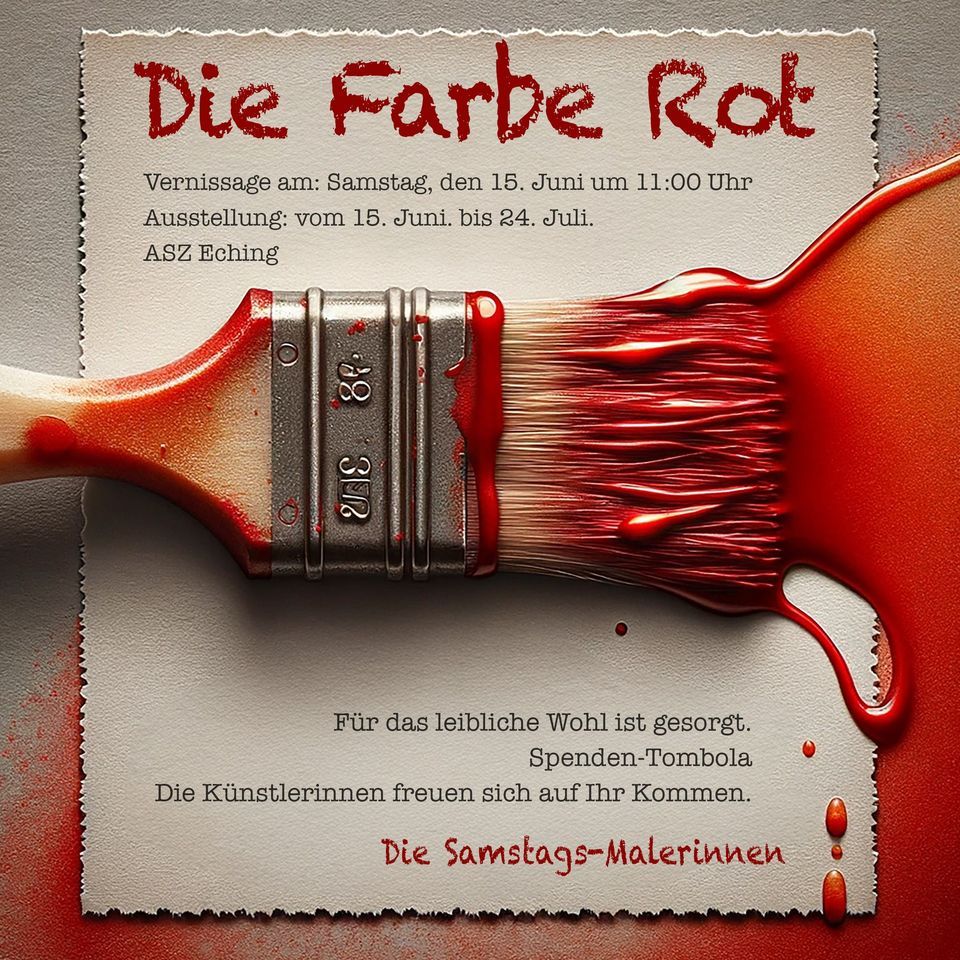 Vernissage: Die Farbe Rot