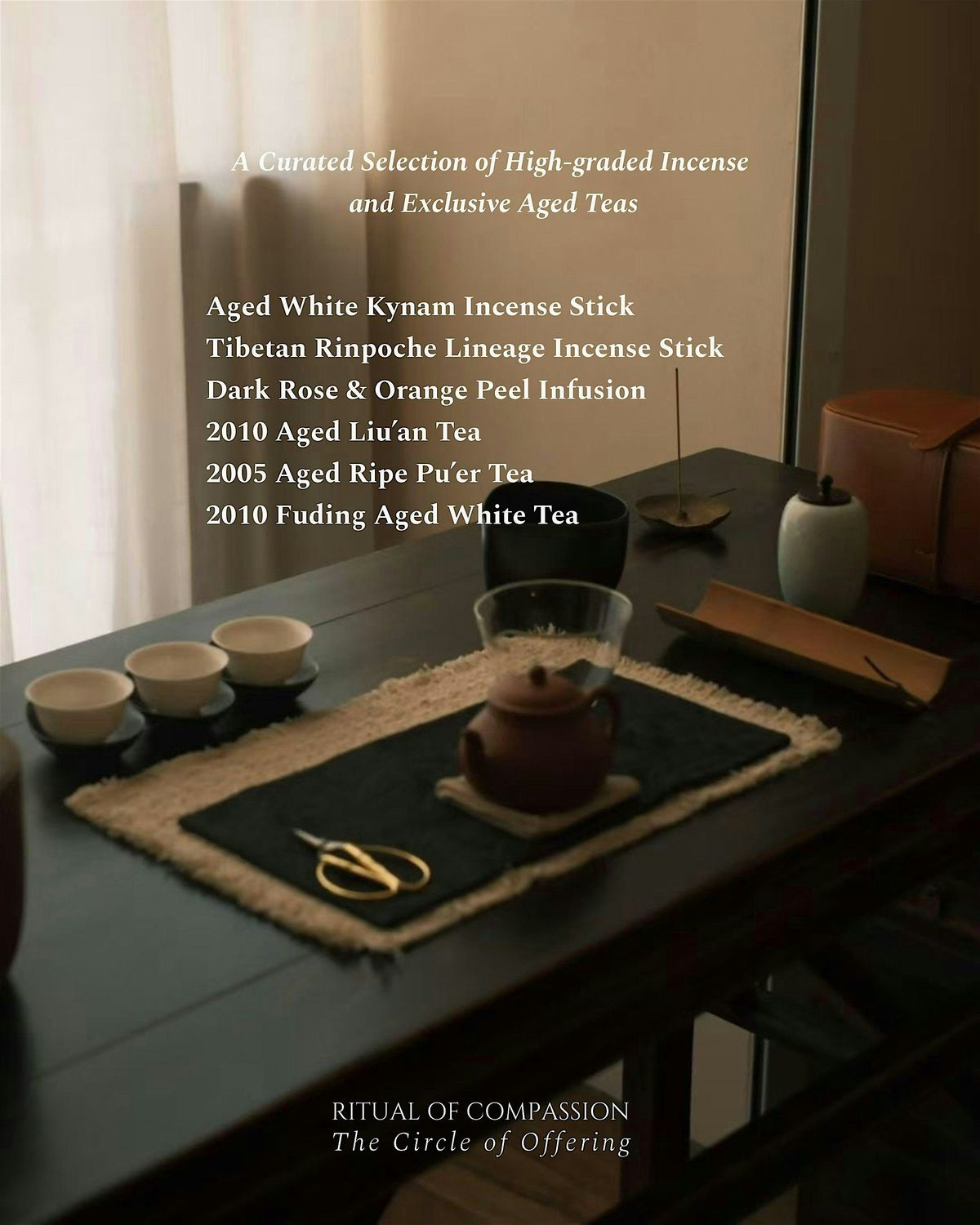 Ritual of Compassion: Incense & Tea Cultural Tasting in Paris