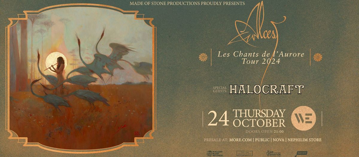 ALCEST [FR] w\/ Halocraft [GR] \u2022 \u03a0\u03ad\u03bc\u03c0\u03c4\u03b7 24 \u039f\u03ba\u03c4\u03c9\u03b2\u03c1\u03af\u03bf\u03c5 \u2022 \u03a0\u03bf\u03bb\u03c5\u03c7\u03ce\u03c1\u03bf\u03c2 WE (\u0398\u03b5\u03c3\u03c3\u03b1\u03bb\u03bf\u03bd\u03af\u03ba\u03b7)