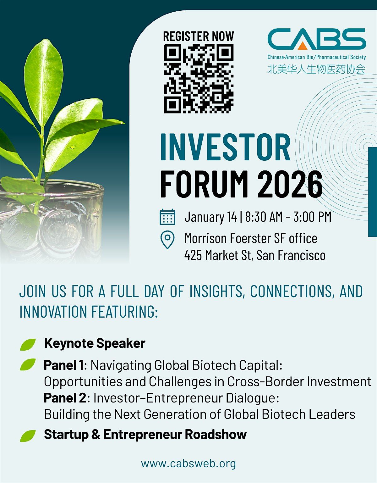WELCOME  TO THE 2026 CABS INVESTOR FORUM