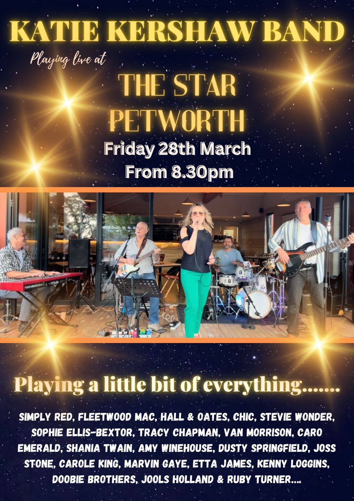 Katie Kershaw Band playing live The Star