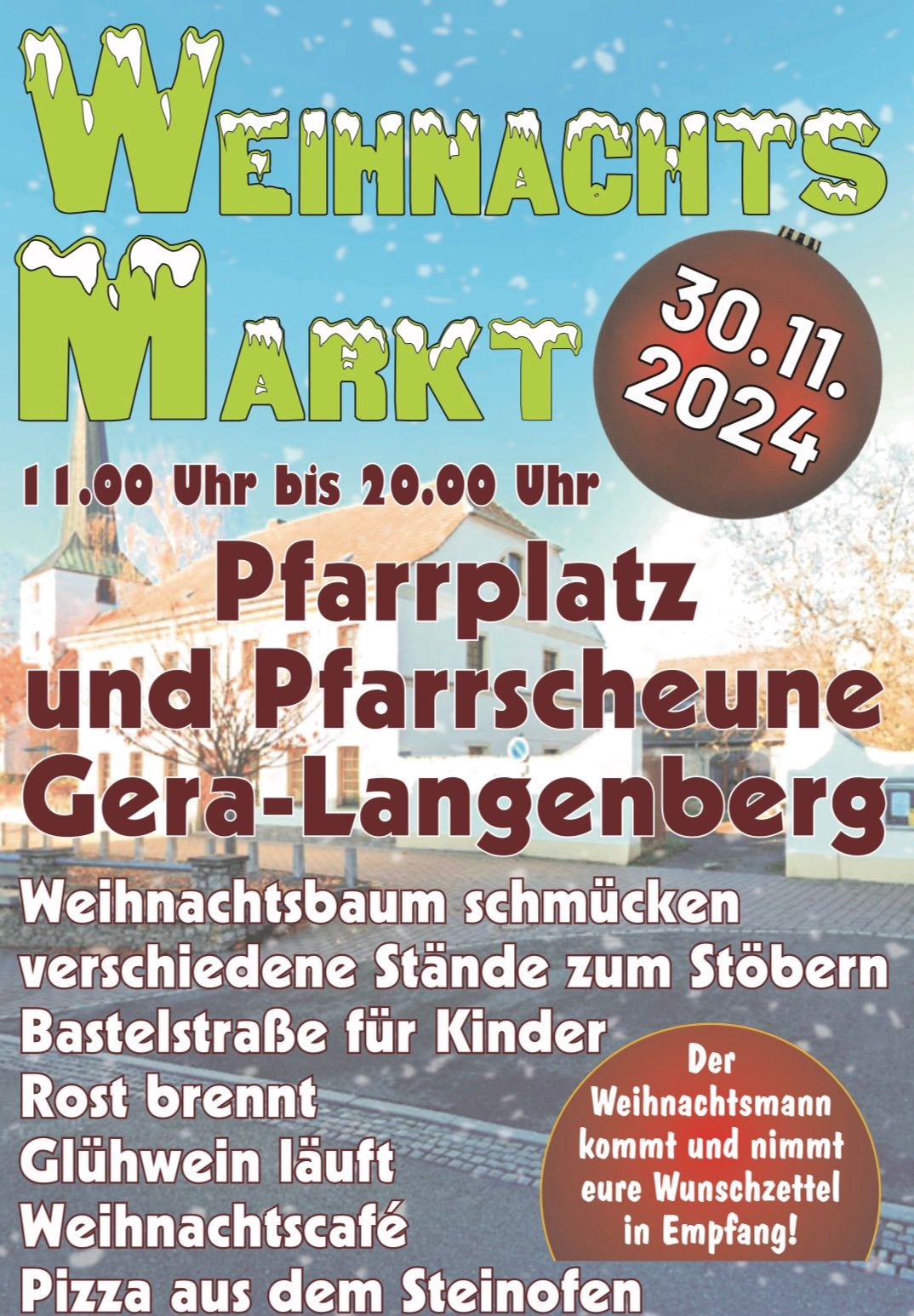 Weihnachtsmarkt Gera-Langenberg 