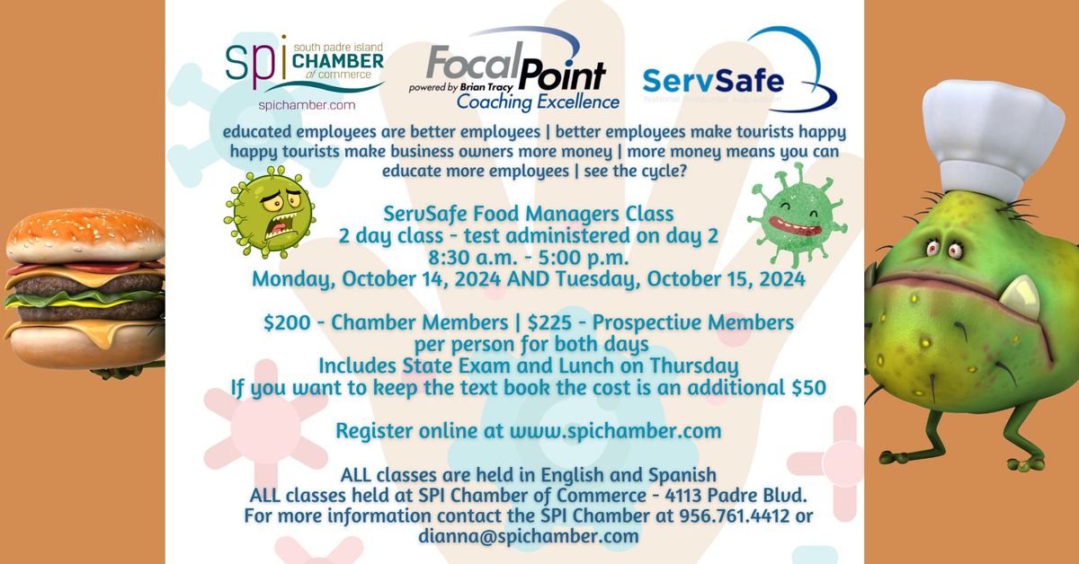 ServSafe Food Managers Certification Classes