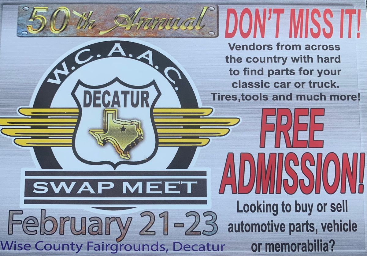 50th Annual W.C.A.A.C.Decatur Swap Meet