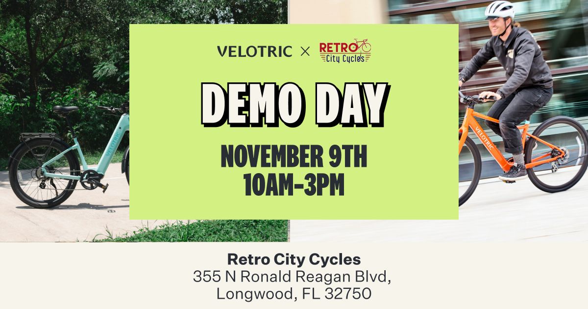 Velotric X Retro City Cycles Demo Day and Group Ride 