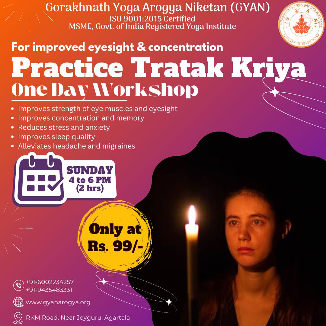 TRATAK KRIYA: Ancient Yogic Kriya for Eyesight, Concentration, Sleep & Stress Relief