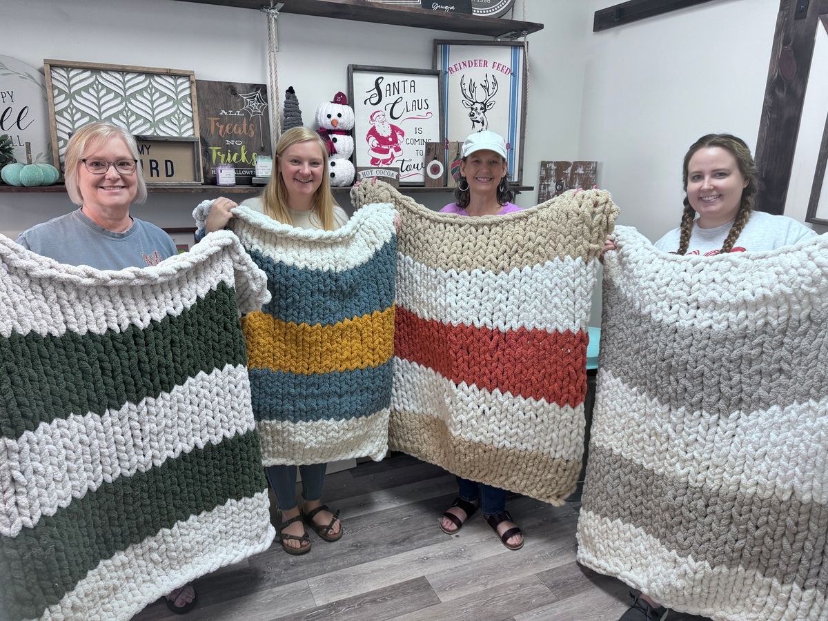 Chunky Knit Blanket Workshop