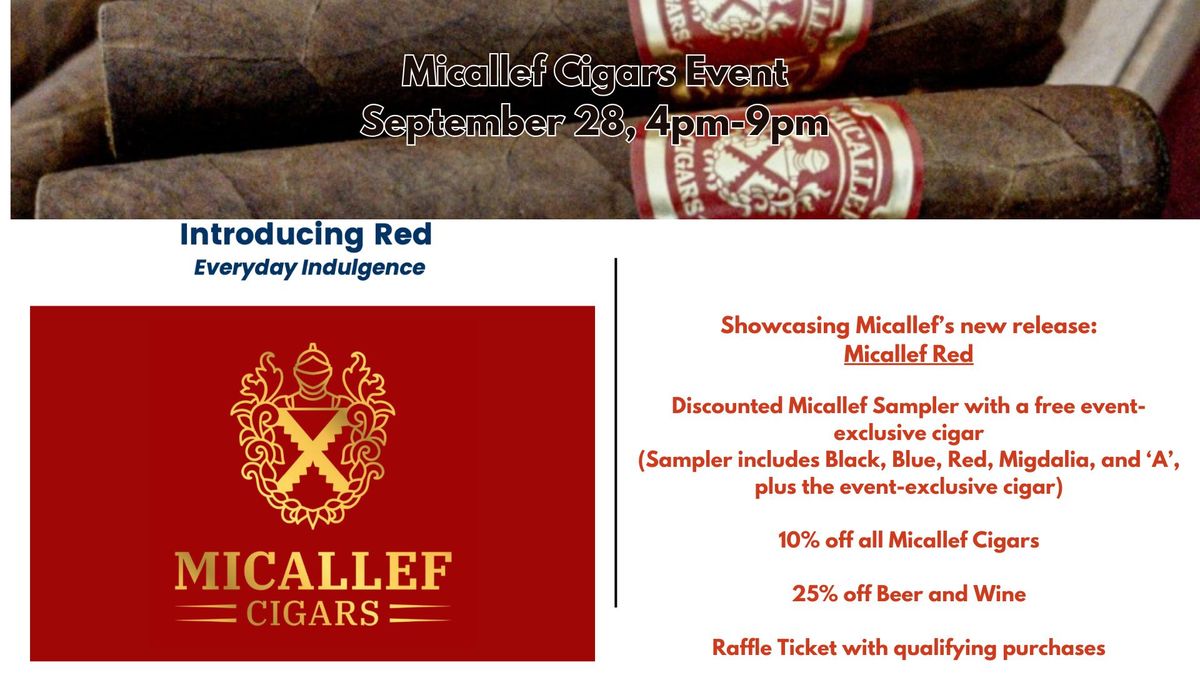 Micallef Cigar Event - Introducing Micallef Red