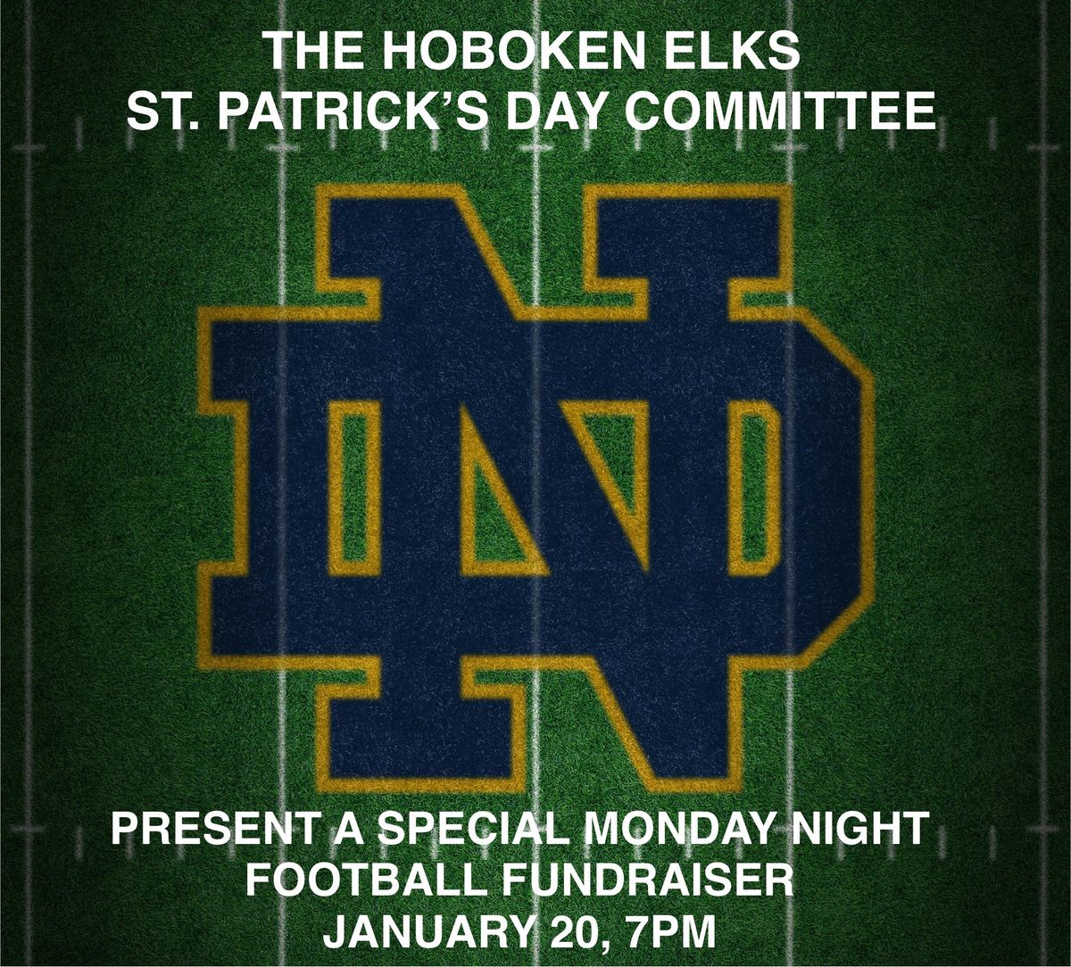 An Irish Monday Night Football Fundraiser