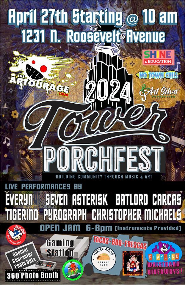 The Artourage's Porchfest (Music, Food, Retro Gaming, Vendors, 360 Photo Booth!)