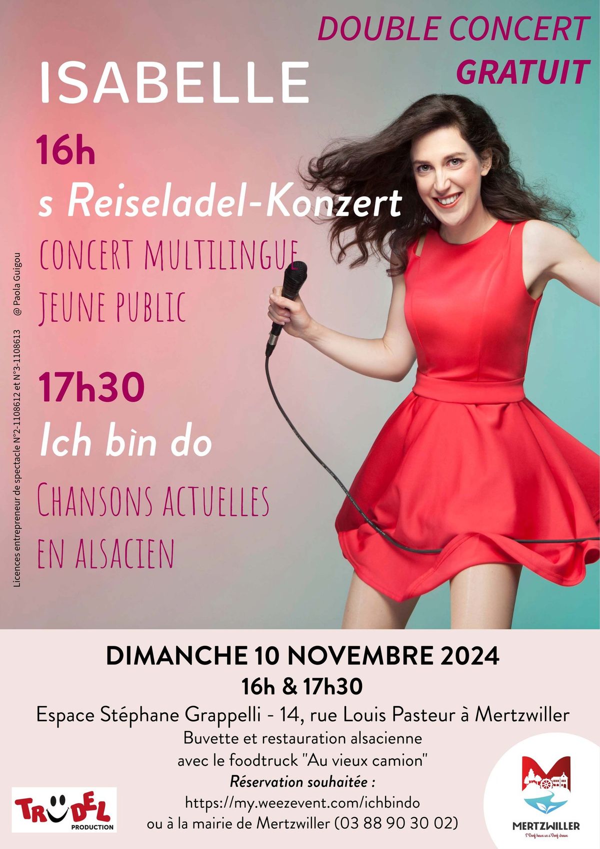 Double concert multilingue d'Isabelle Grussenmeyer