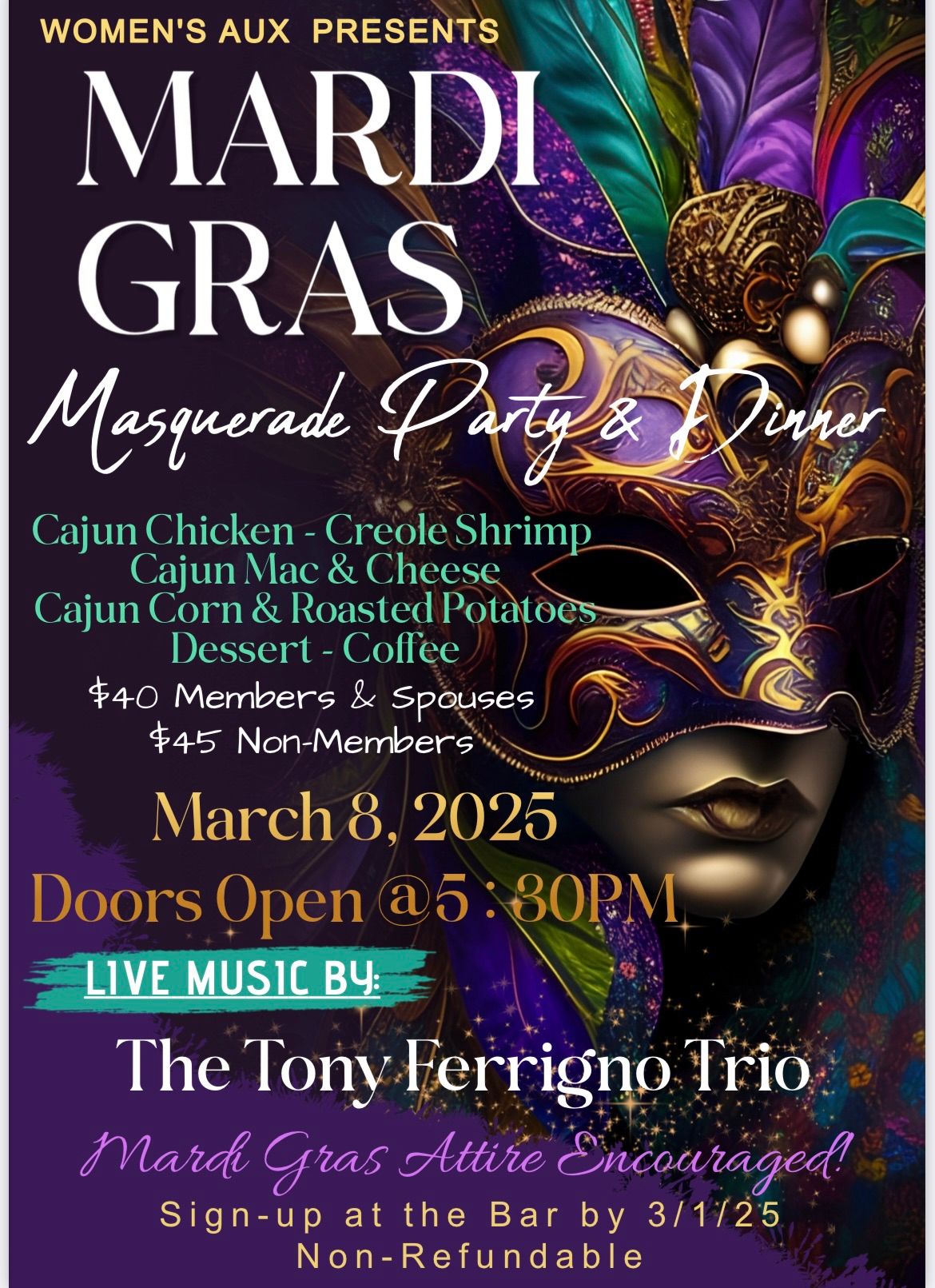 \ud83c\udfad \ud83e\udd41\ud83c\udfba\ud83c\udfb8Mardi Gras Party! \ud83c\udfb8\ud83c\udfb7\ud83e\udd41\ud83c\udfad