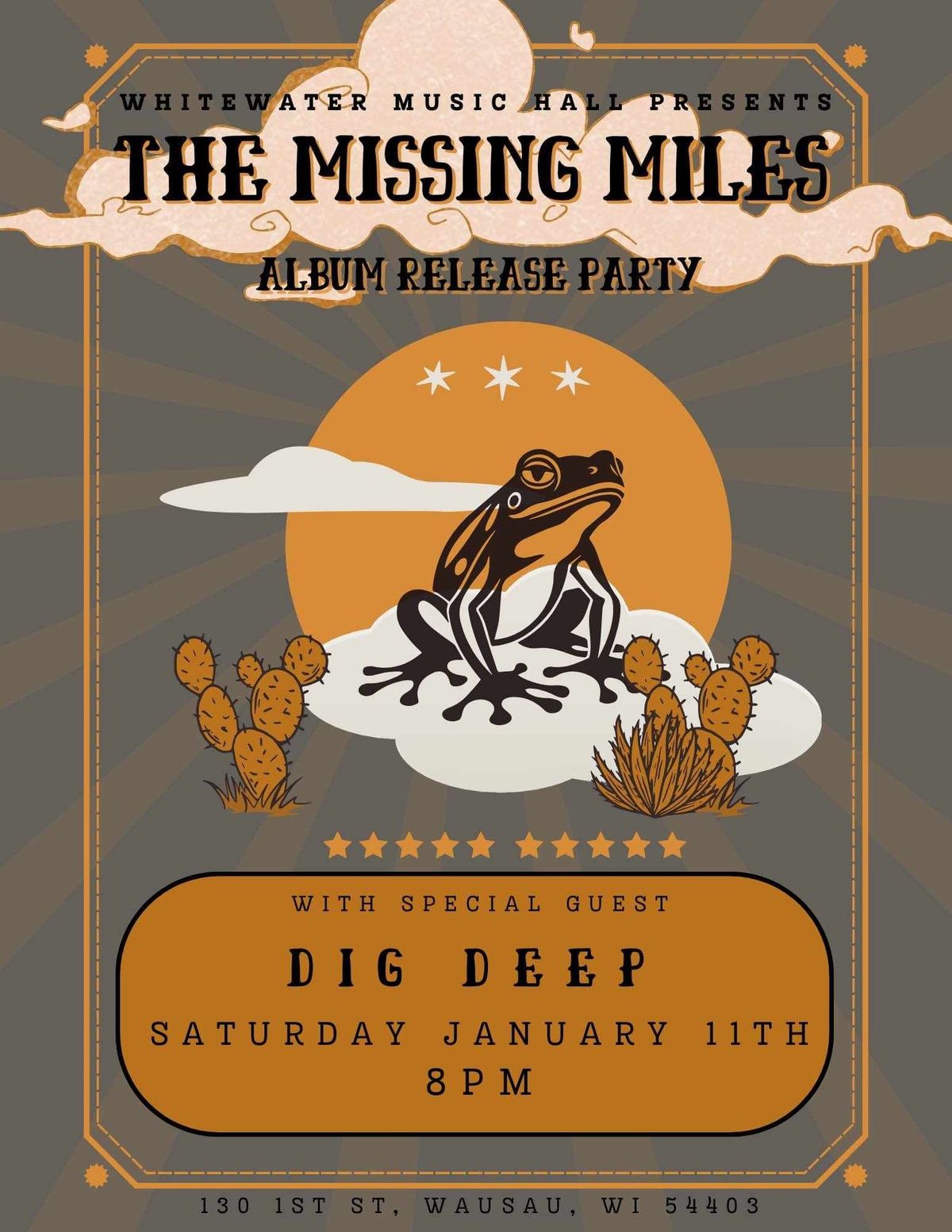 The Missing Miles Album Release Party with Dig Deep