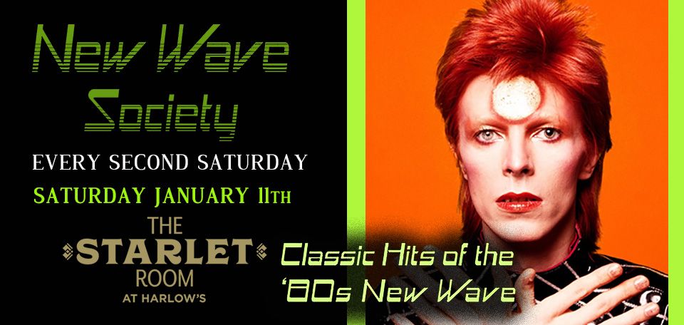 New Wave Society \u2729 Every Second Saturday's \u2729 Jan 11th 2025 \u2729 Classic Dance Hits of the '80s New Wave