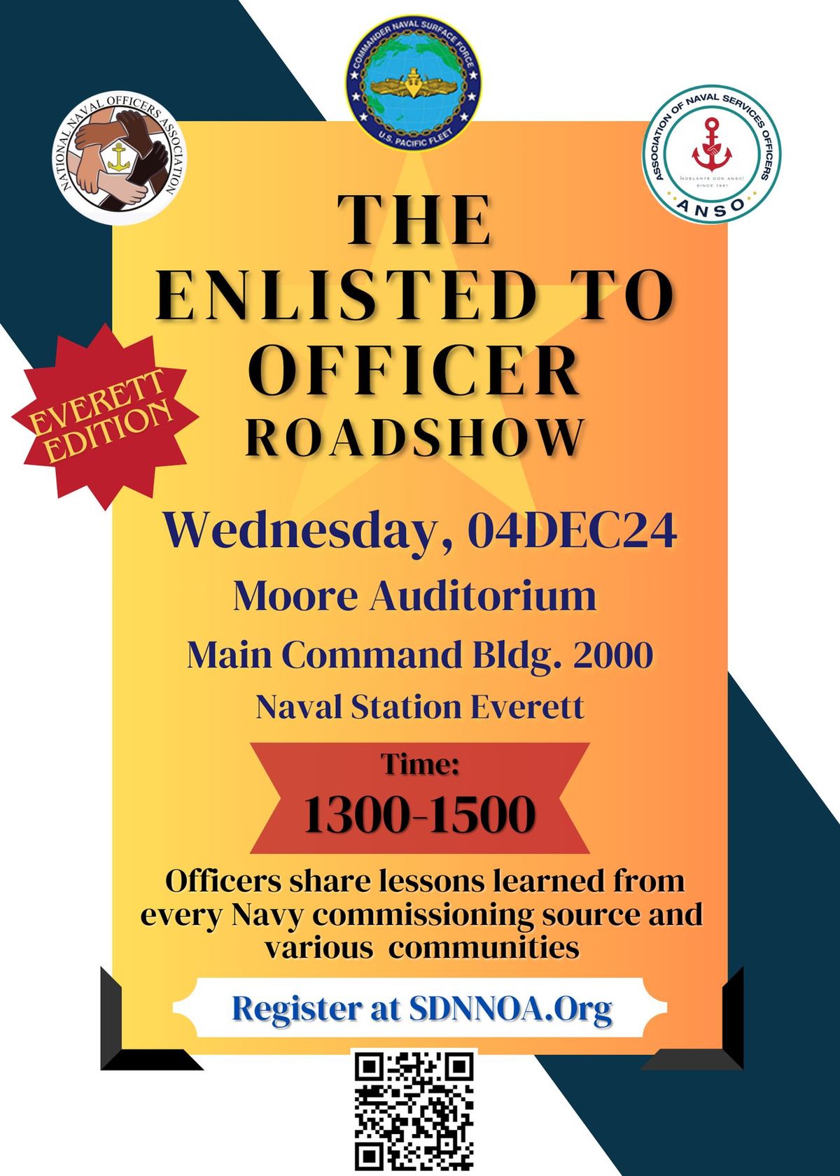 The Enlisted to Officer Roadshow-- Everett Edition