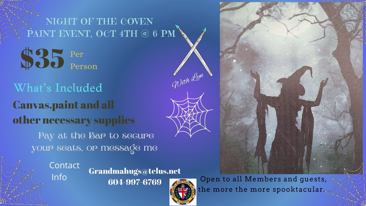 Coven Witch acrylic paint event 