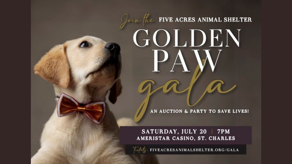 Five Acres Animal Shelter Golden Paw Gala 2024