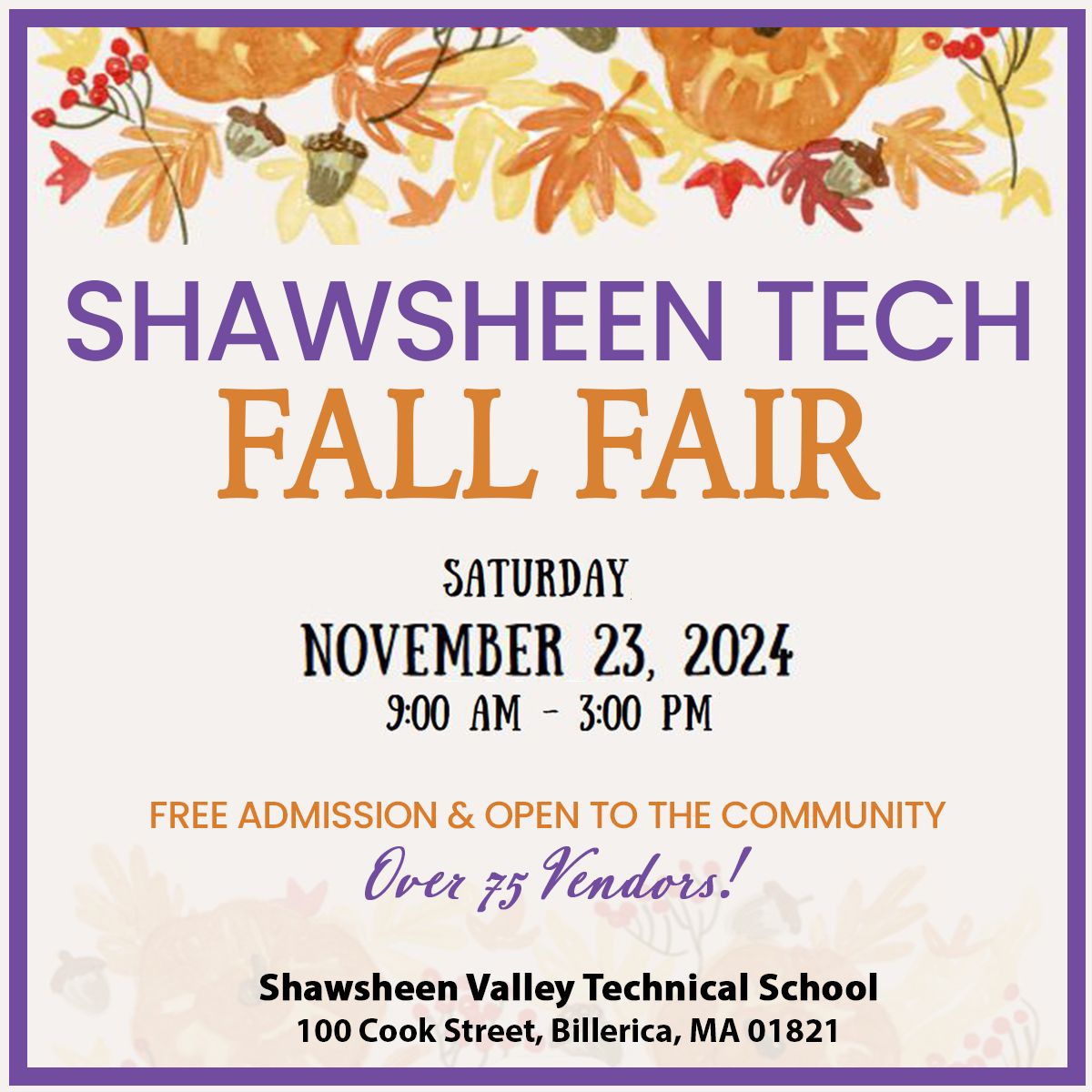 Shawsheen Tech's Annual Fall Fair!