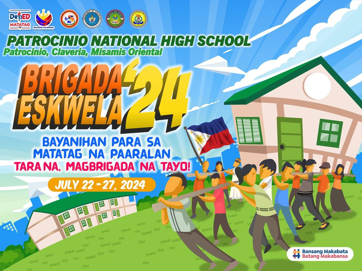 Brigada Eskwela 2024, Patrocinio National high School, Cagayan De Oro ...