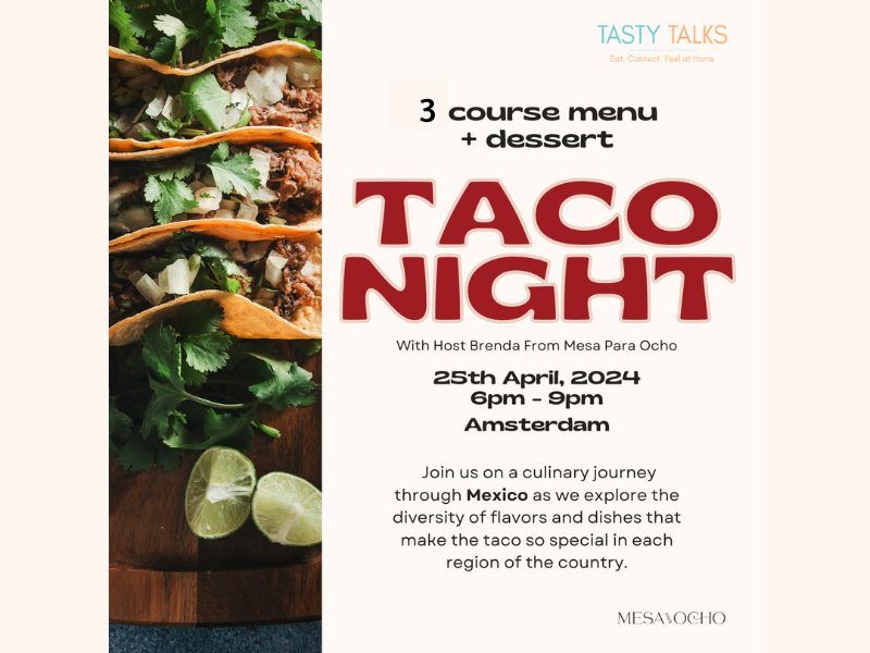 4 Course Mexican Dinner - Tacos Experience 