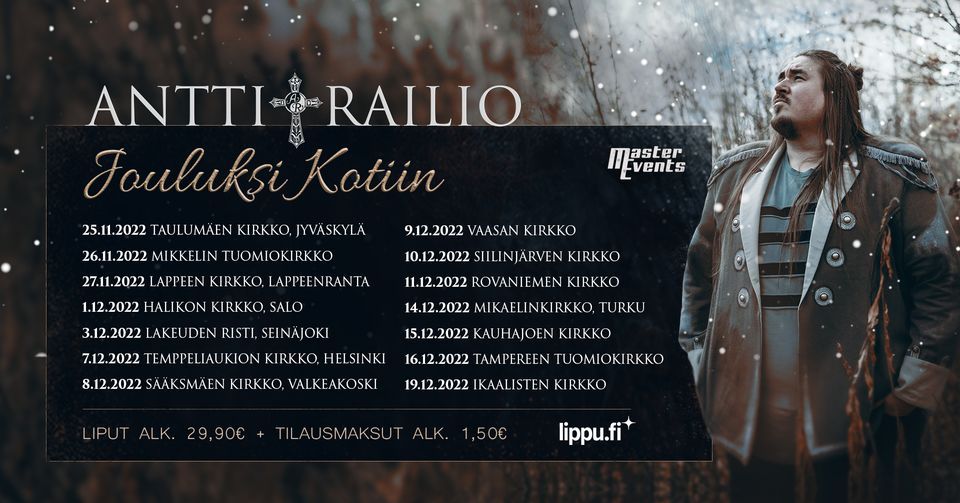 Antti Railio: Jouluksi kotiin // Temppeliaukion kirkko, Helsinki 7.12. ...
