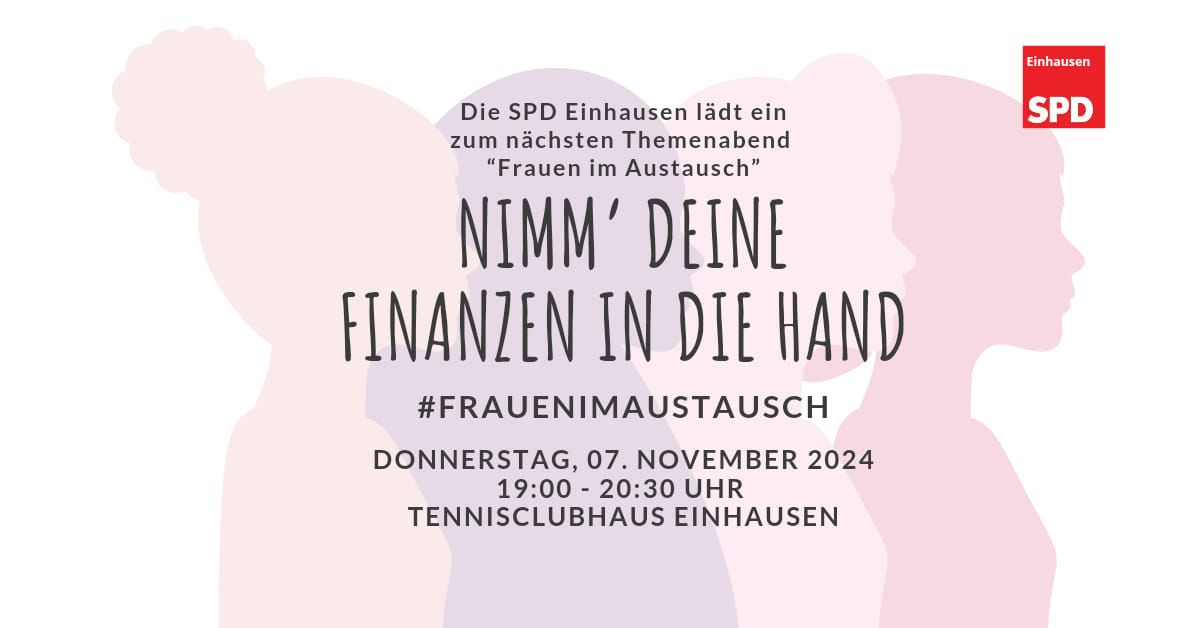 Frauen im Austausch - Nimm' deine Finanzen in die Hand