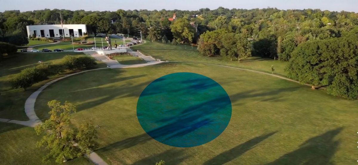 The "Human Blue Dot" at Memorial Park - Hosted by Blue Dot Energy and the Douglas County Democrats