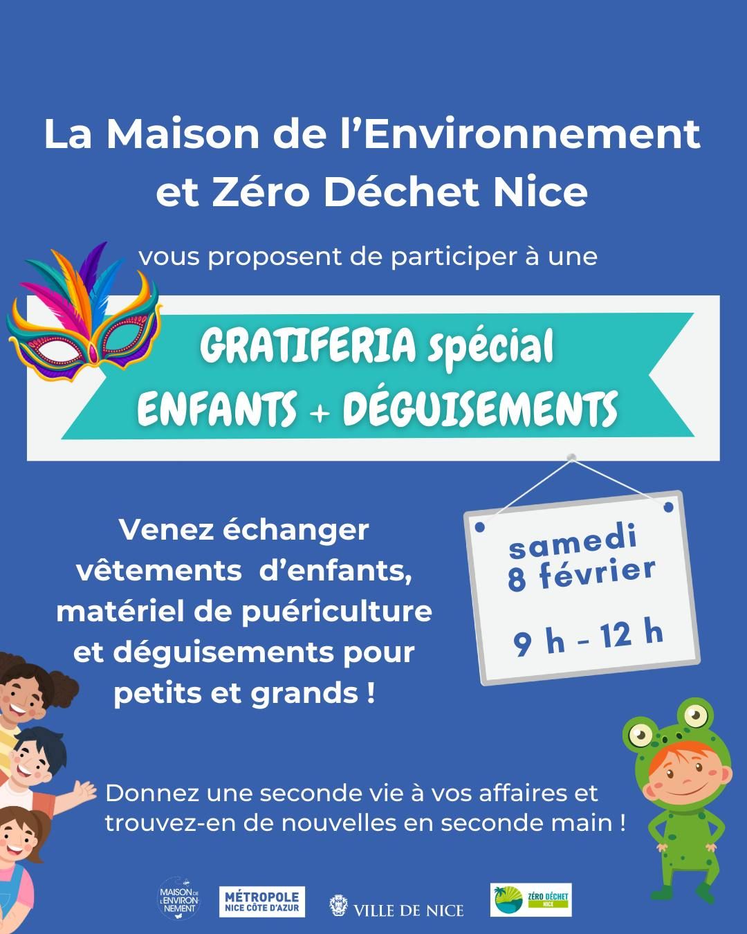 Gratiferia sp\u00e9cial Enfants, pu\u00e9riculture et d\u00e9guisements enfants et adultes