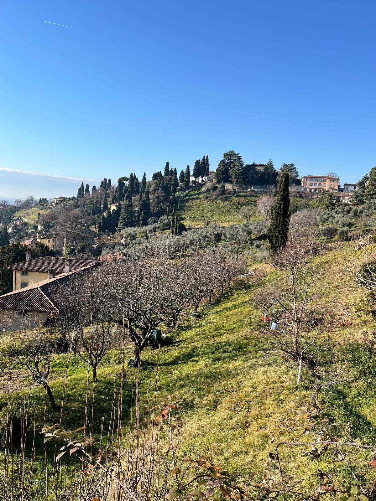 Sui colli di Bergamo Alta, nel Parco Regionale dei Colli