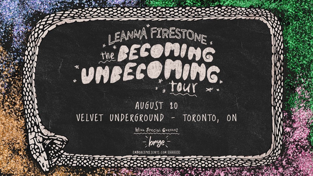 Leanna Firestone @ Velvet Underground | August 20th