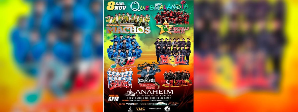 QUEBRALANDIA - MACHOS, R-15, Movil, Zeta, Estrella y Mas 