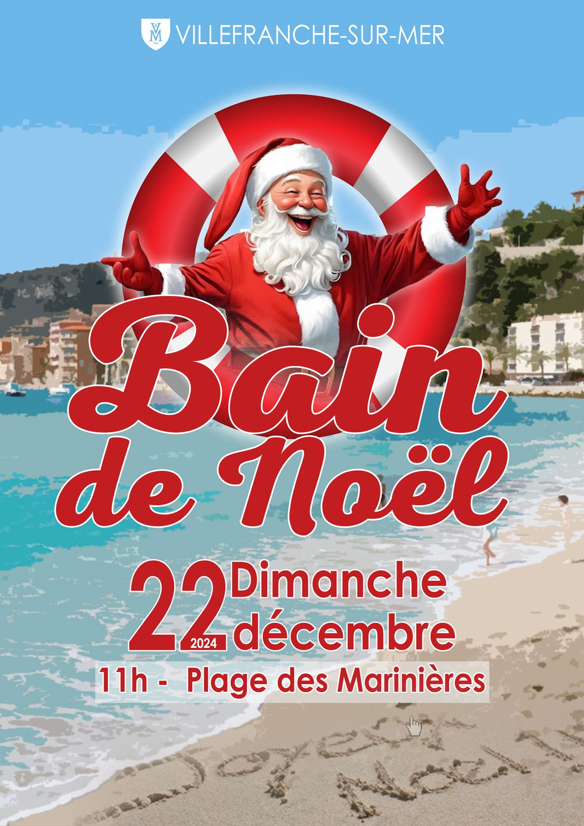 Bain de No\u00ebl \u00e0 Villefranche-sur-Mer