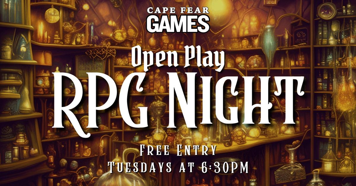 Open Play RPG Night - Free Entry