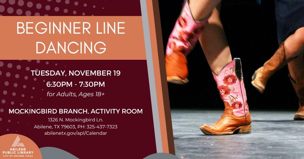 Beginner Line Dancing (Mockingbird Branch)