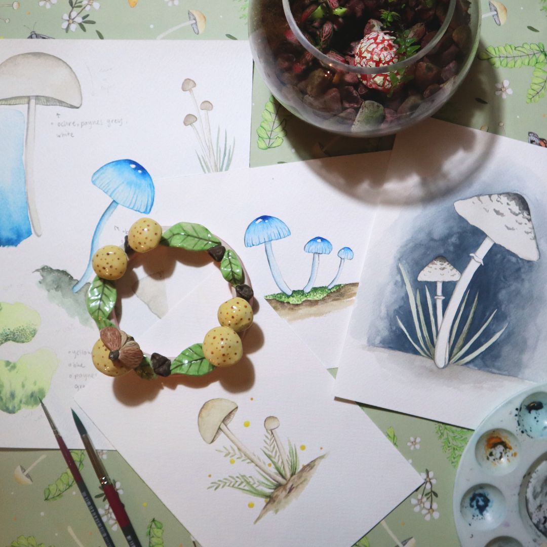 Watercolour Fungi Workshop - Introduction to Watercolour Painting