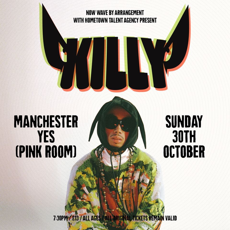 KILLY live at YES (The Pink Room) -  Manchester - new date