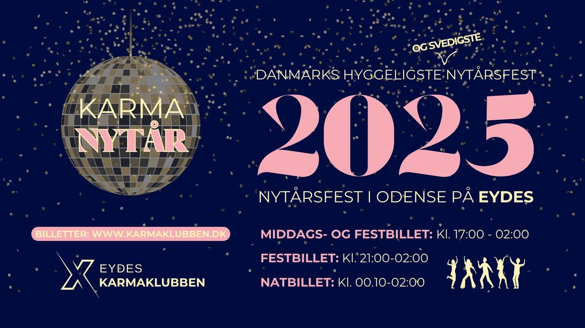 ODENSE \u2022 Nyt\u00e5rsfest 24\/25 \/\/ Karmaklubben \u2022 31. december 2024