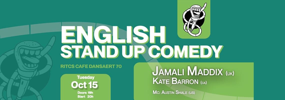 English Comedy at RITCS cafe: Jamali Maddix & Kate Barron