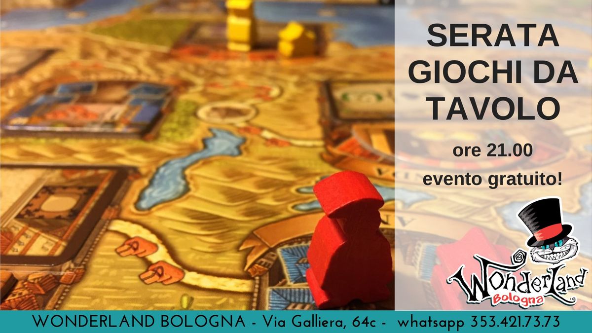 Giochi da Tavolo - Serata Ludica Gratuita!