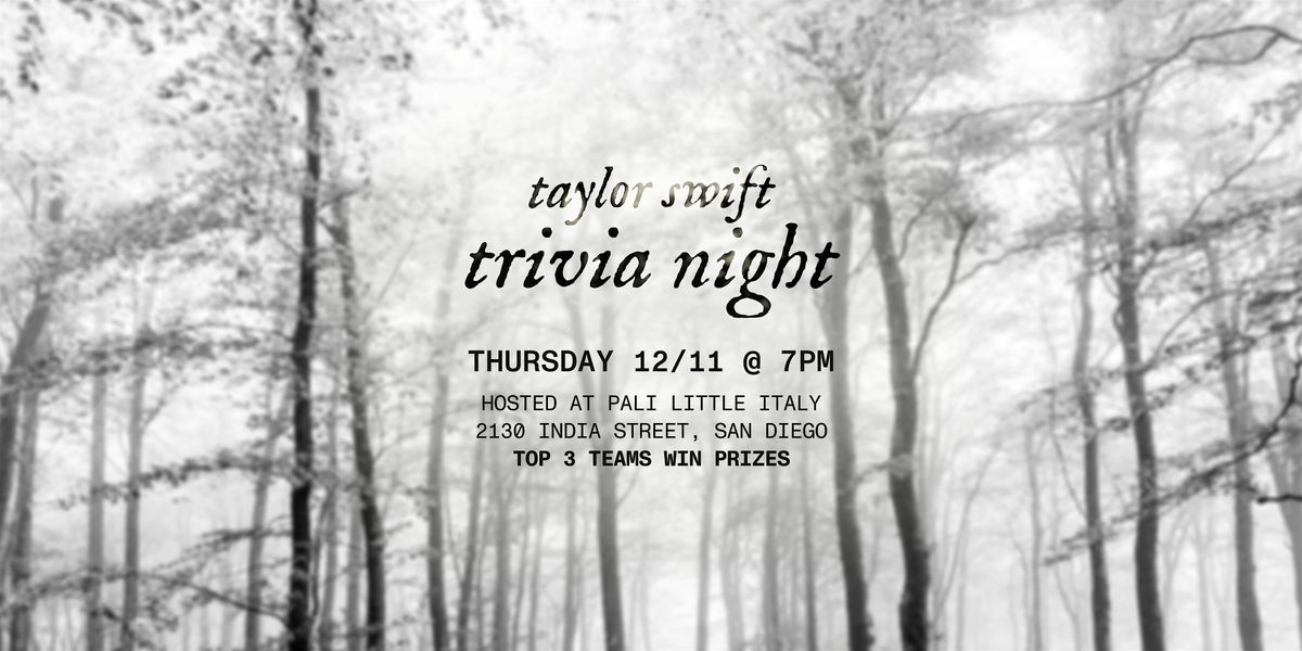 Taylor Swift Twisted Trivia