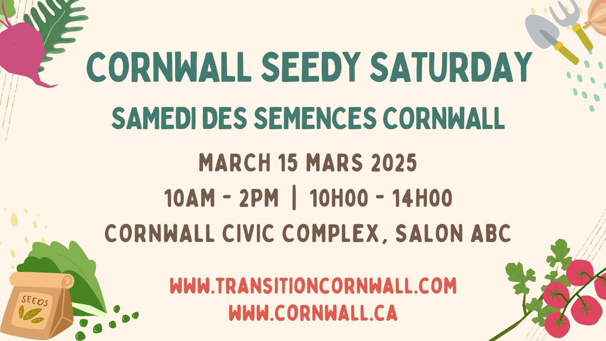 Cornwall Seedy Saturday | Samedi des semences Cornwall