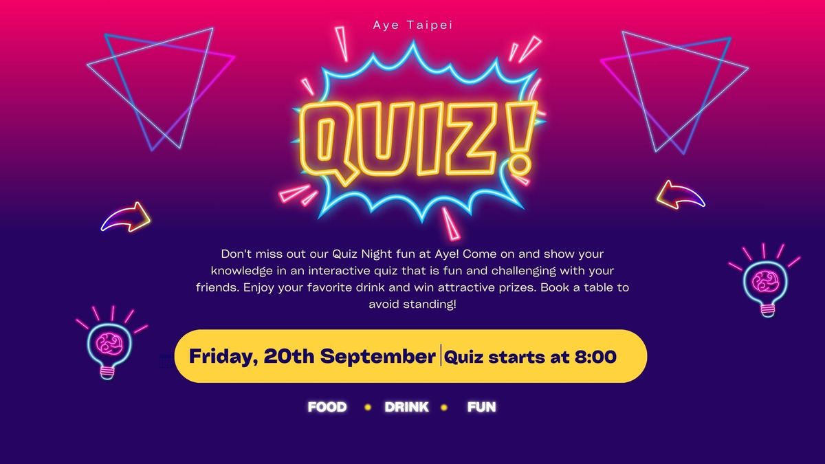 Pub quiz\/ trivia night