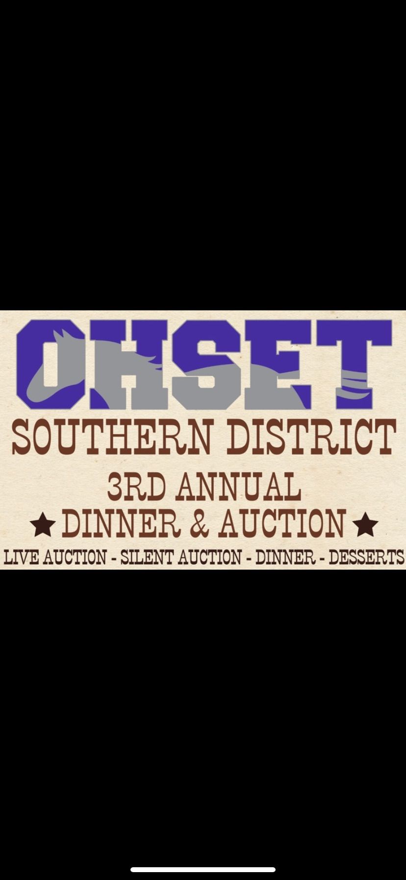 OHSET Southern District Auction & Dinner