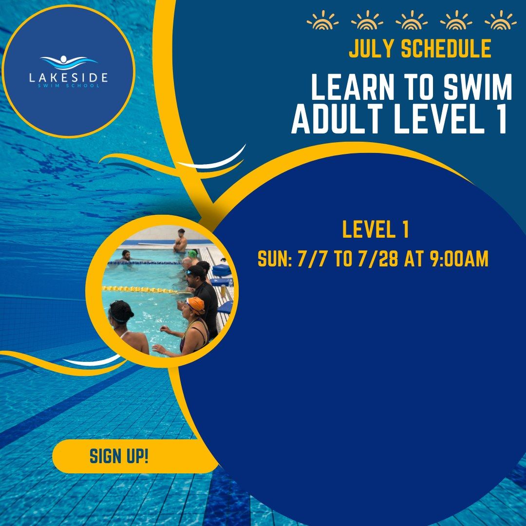 Learn to Swim Level 1 - New Session Starting Sundays 