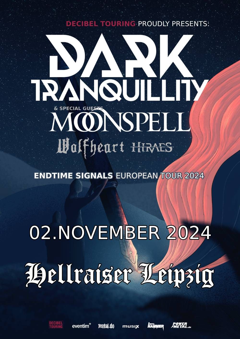 DARK TRANQUILLITY + MOONSPELL + WOLFHEART + HIRAES | Hellraiser Leipzig [SOLD OUT]