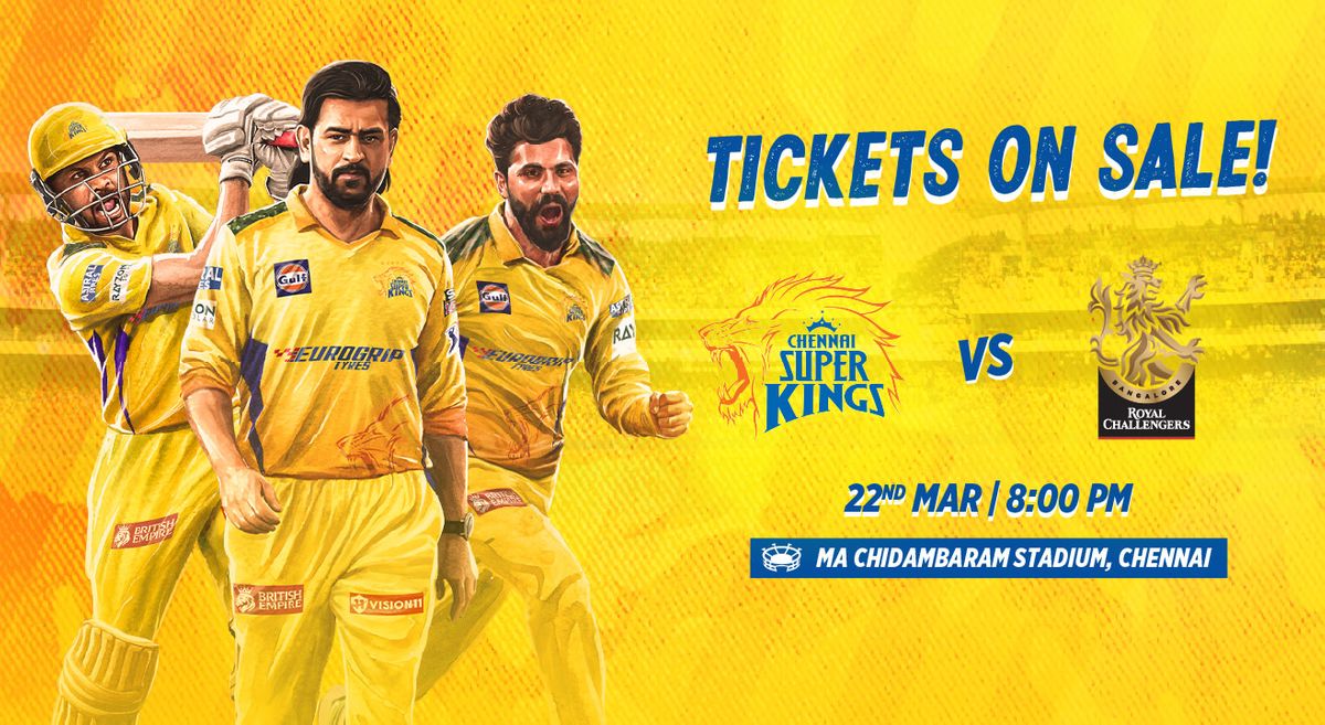 TATA IPL 2024 Match 01 Chennai Super Kings vs Royal Challengers