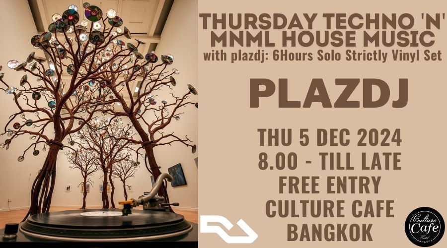 THURSDAY TECHNO 'n' MNML HOUSE MUSIC with plazdj: 6Hours Solo Strictly Vinyl Set